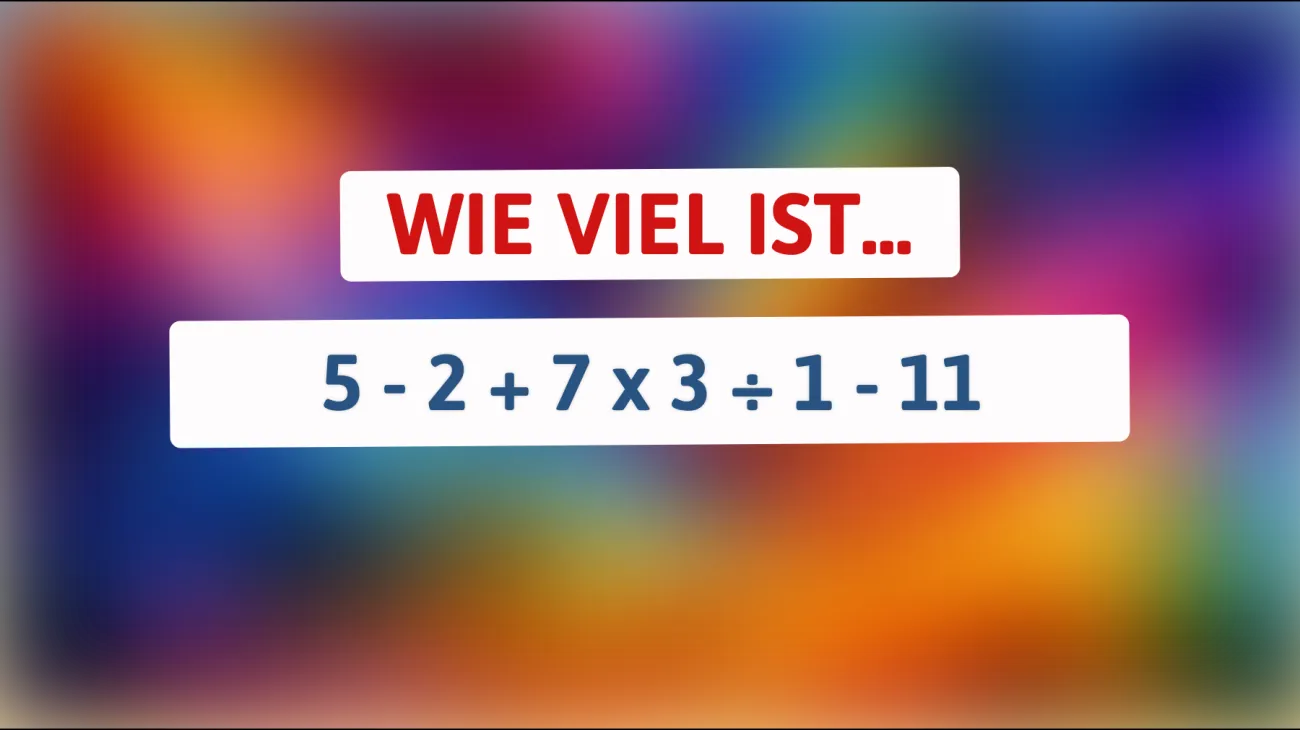 Kannst du das Lösungsgeheimnis knacken? Nur die Schlausten lösen dieses mathematische Rätsel!"