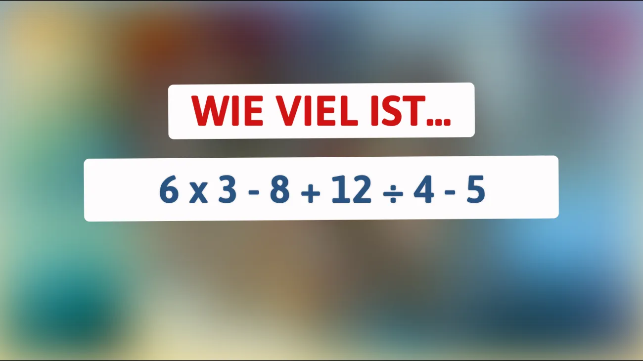 Kannst du dieses knifflige Rätsel lösen, das selbst Mathe-Genies ins Schwitzen bringt?"