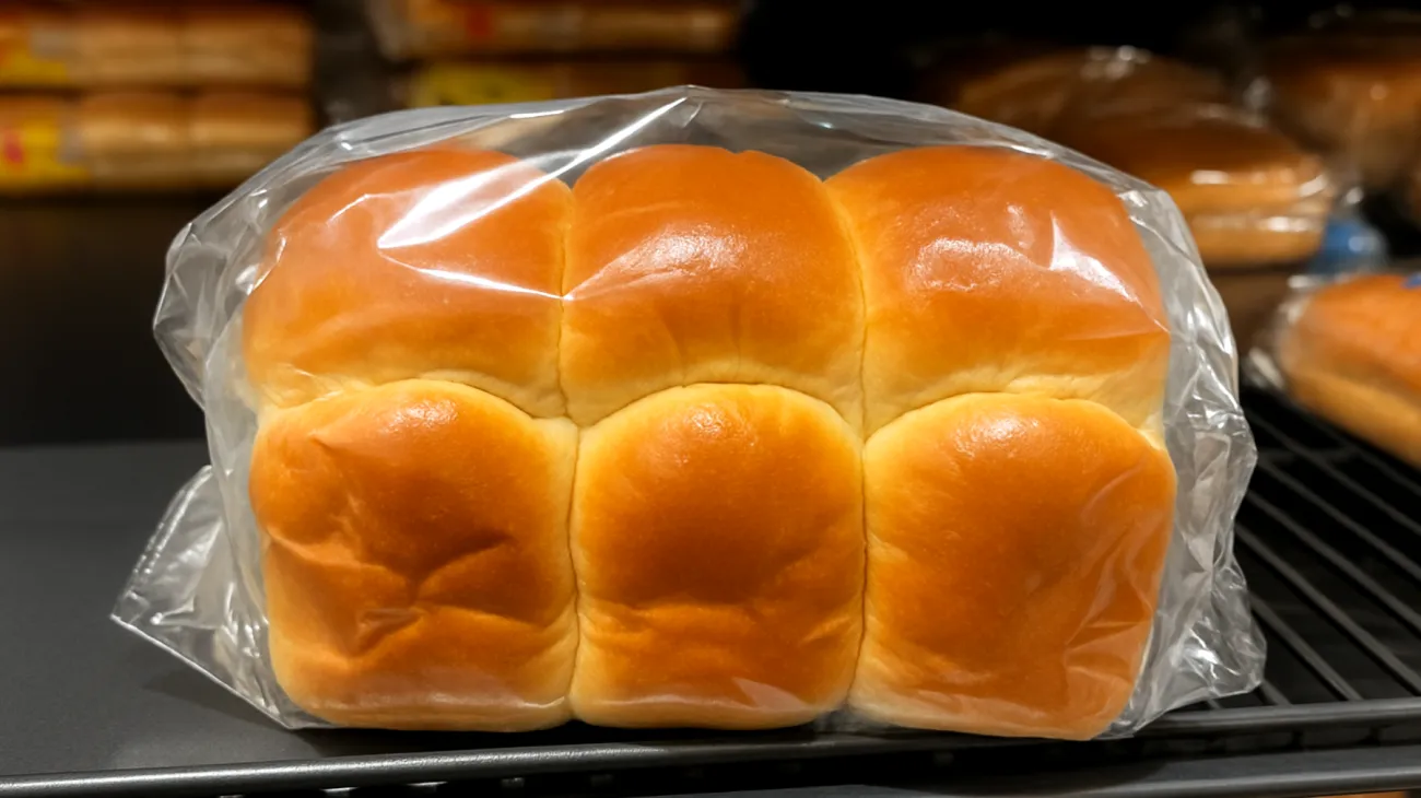 Verpackte Brioche"